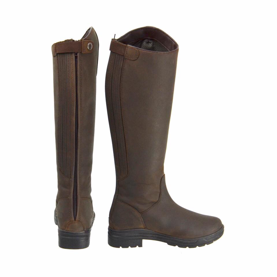 HYLAND WATERFORD COUNTRY RIDING BOOTS DARK BROWN