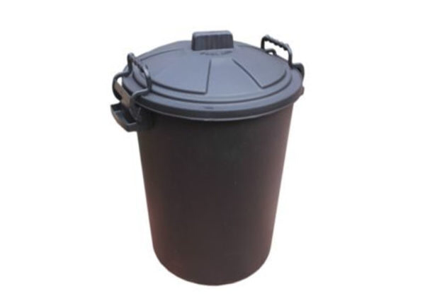 HEAVY DUTY FEED BIN BLACK 90L