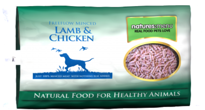 NATURES MENU FROZEN FREEFLOW LAMB &amp; CHICKEN 2kg