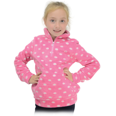 LOLA FLEECE PINK/POLKA