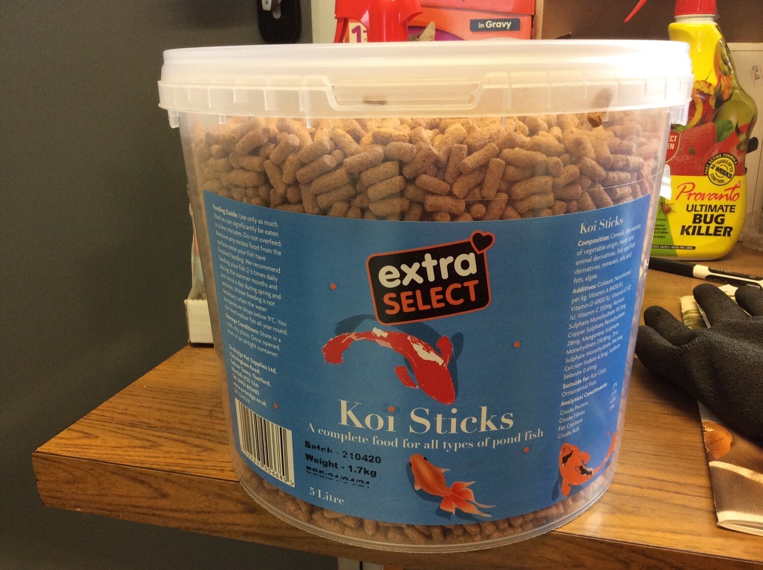 EXTRA SELECT KOI STICKS 5LITRE