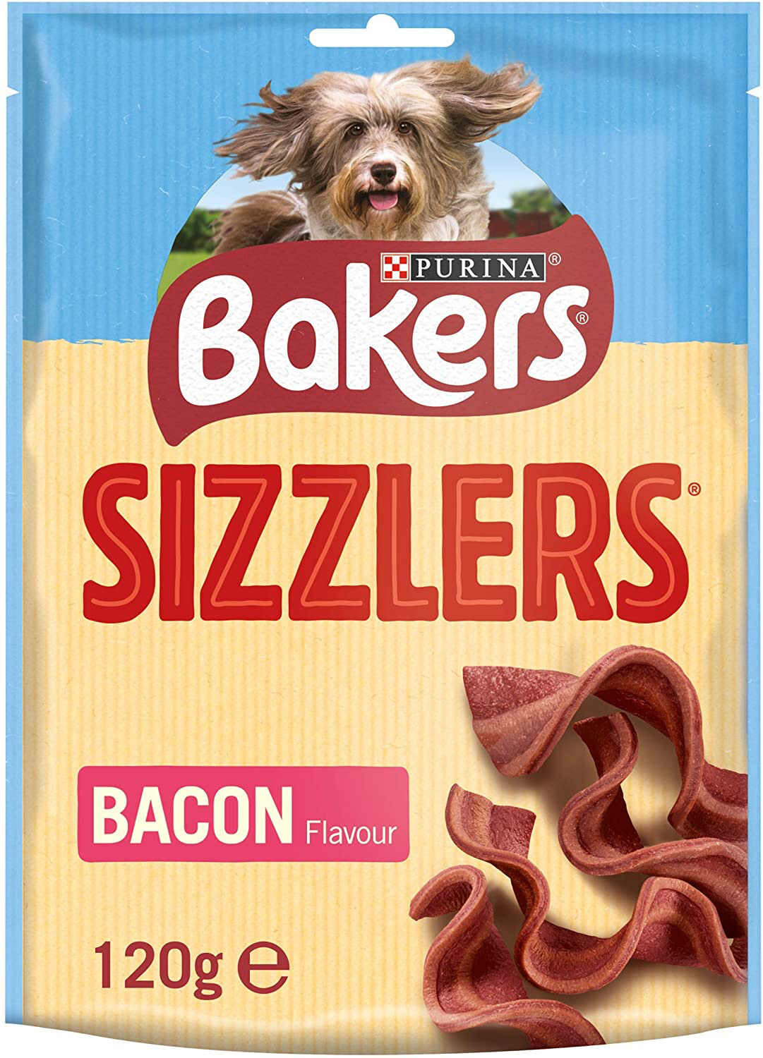 Bakers Sizzlers Bacon Dog Treats 130g