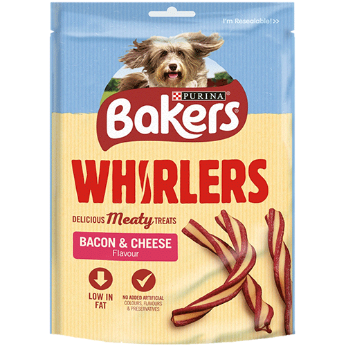 Bakers Whirlers Bacon Cheese Treats 130g