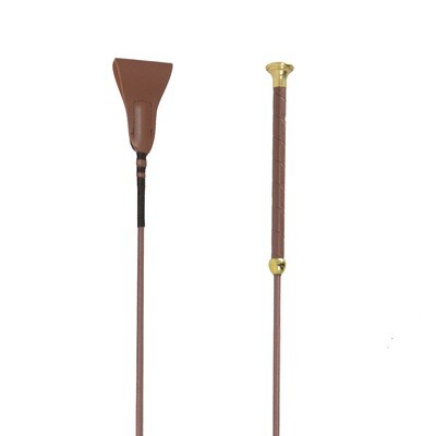 HY School Faux Leather Riding Whip