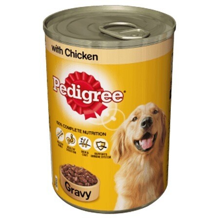 PEDIGREE CHICKEN IN GRAVY 12 TINS