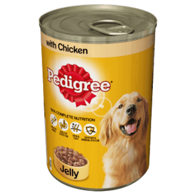 PEDIGREE CHICKEN IN JELLY 12 TINS