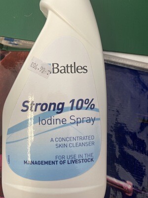 Battles Iodine Strong 10% 500ml Spray