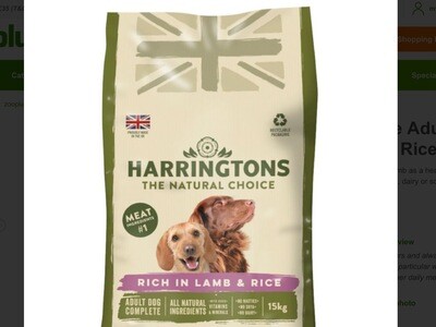 Harrington’s Lamb And Rice 15 Kilo