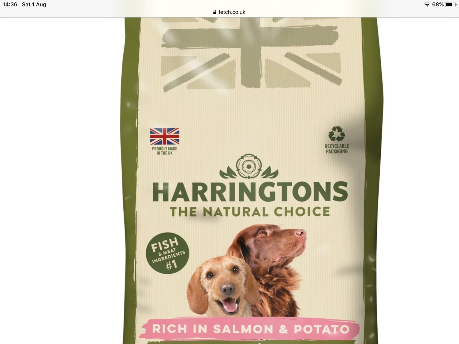 Harrington’s Salmon And Potato 12 Kilo