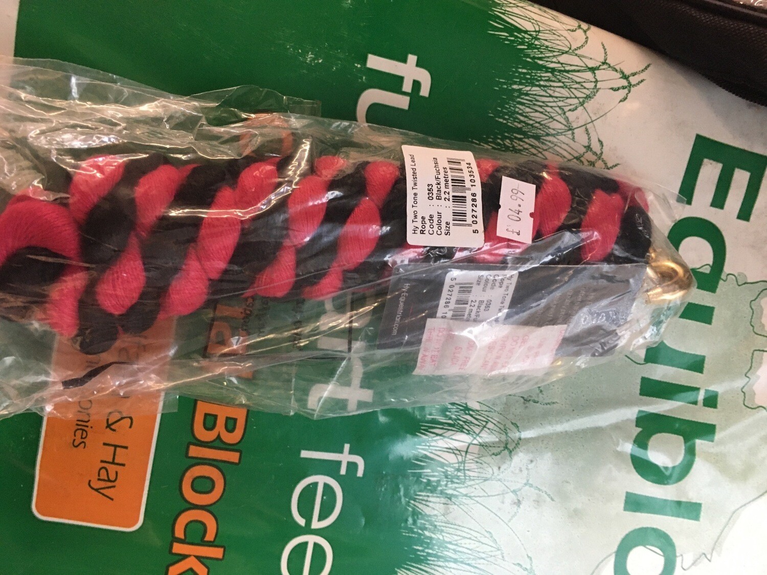 Black &amp; Pink Lead Rope