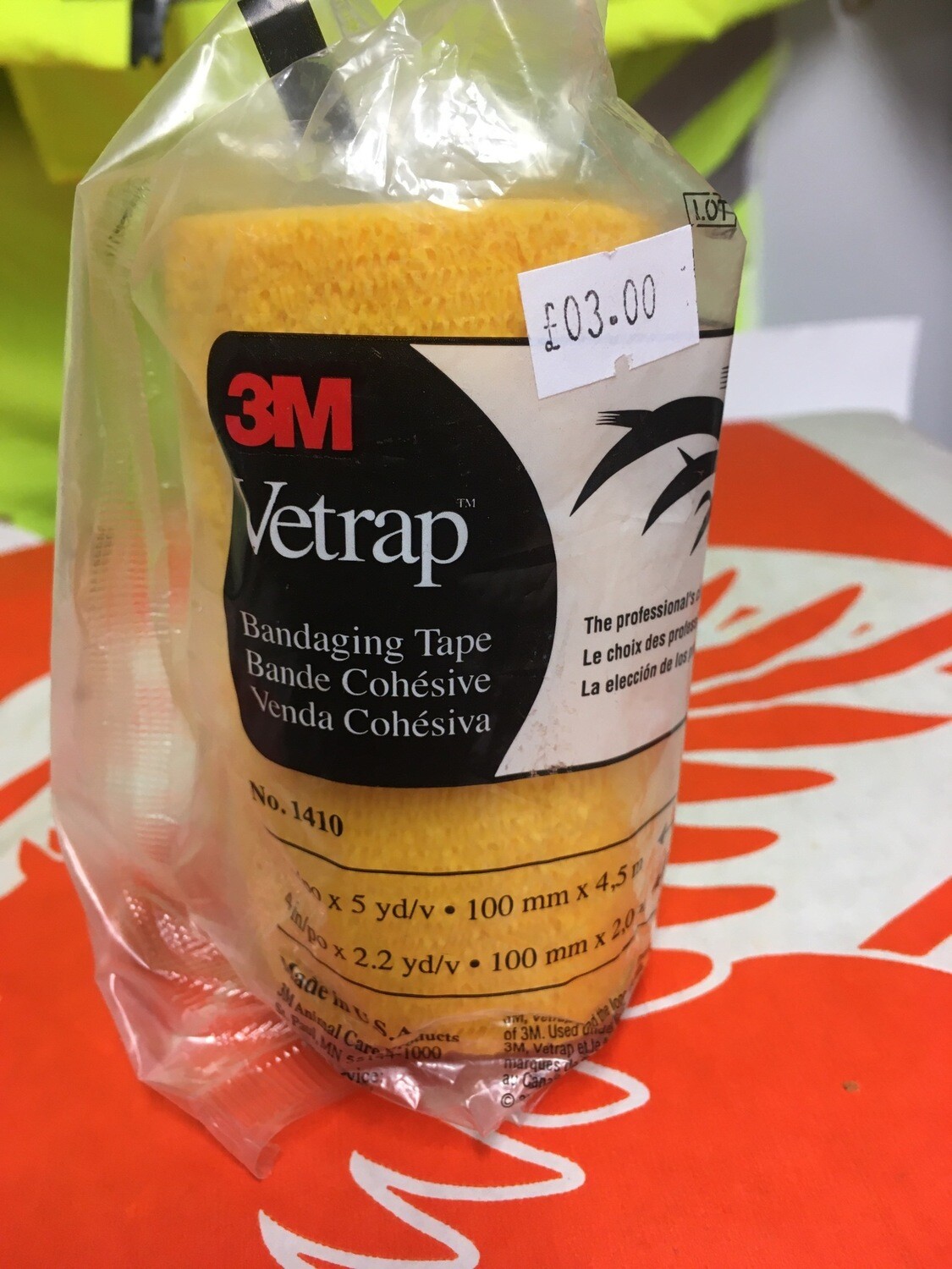 3m Vet Wrap-  Yellow