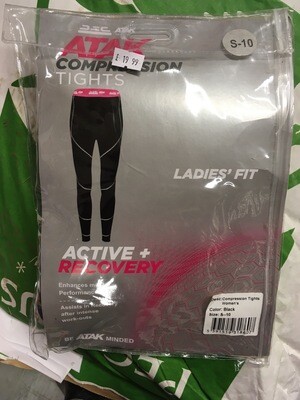 Compression Tights - Black - Size 10