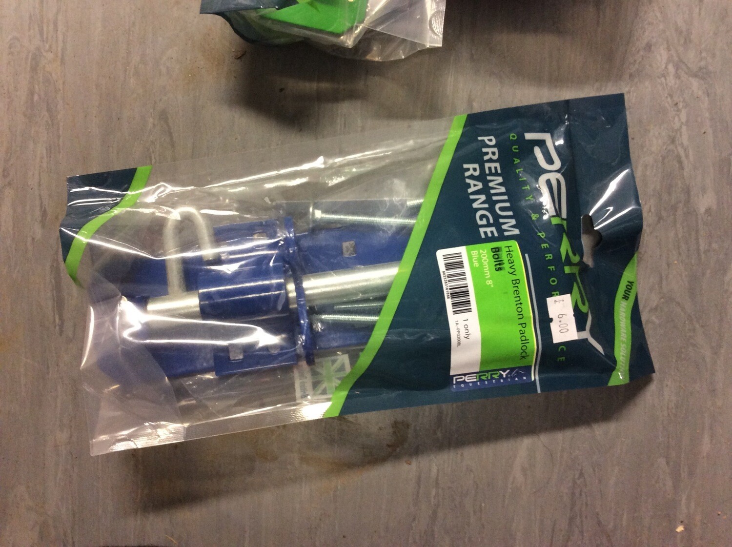 Heavy Brenton Padlock Bolt Blue