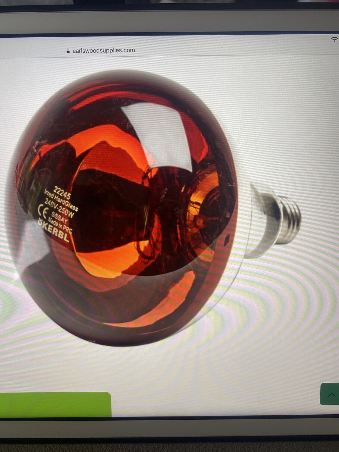 Infrared Bulb 175W