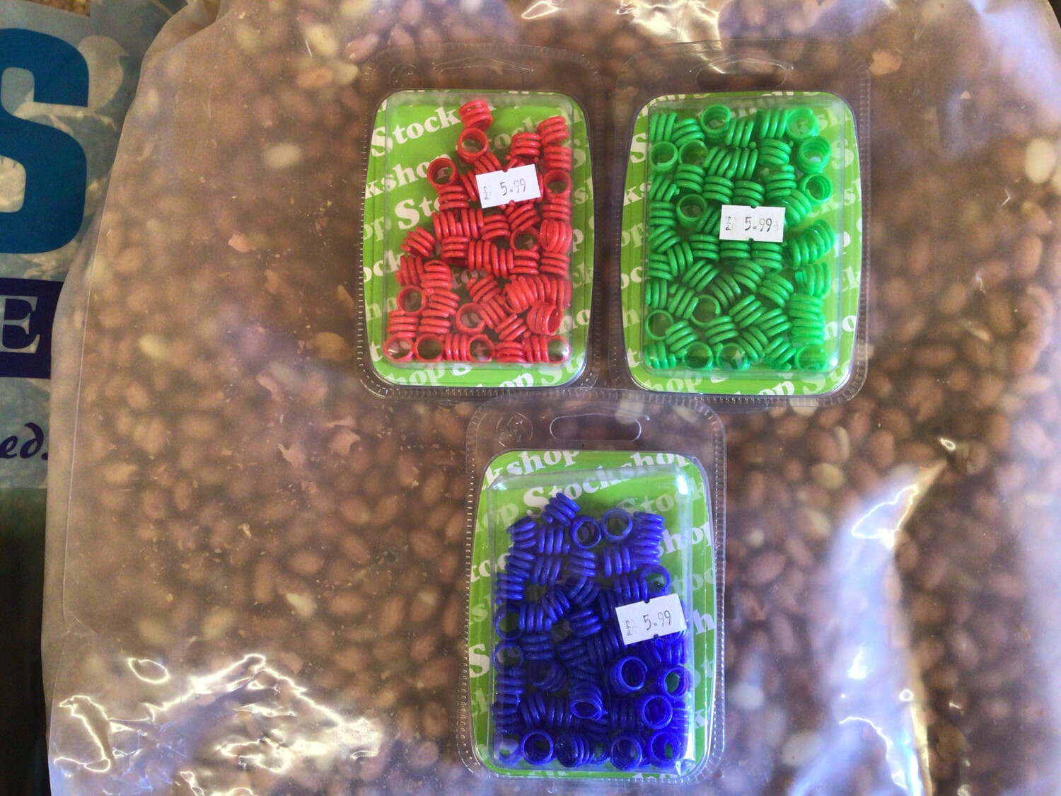 9MM LEG RINGS Pk50 Only In Green