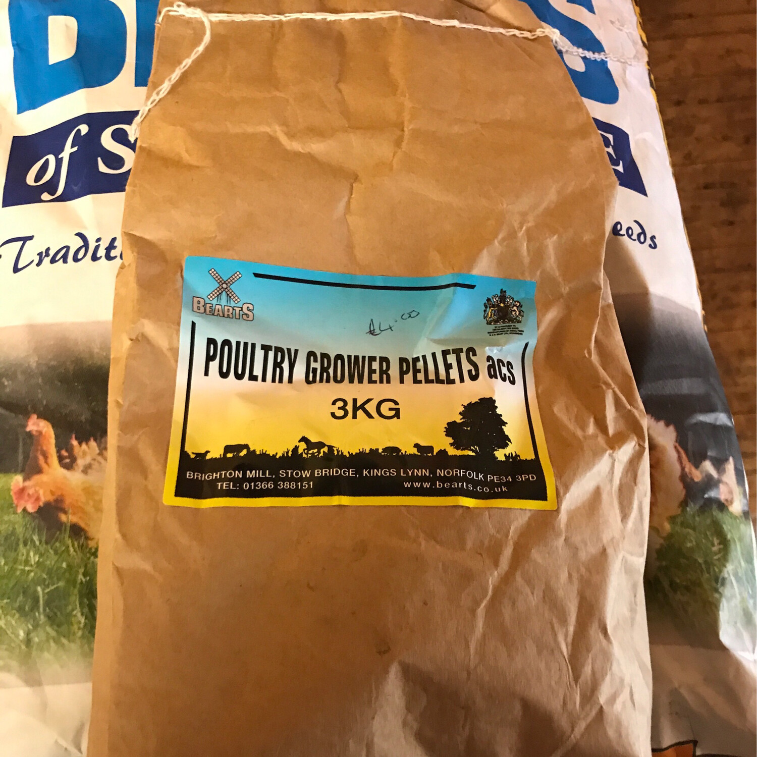 Bearts Poultry Grower Pellets 3 Kg