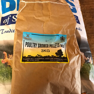 Bearts Poultry Grower Pellets 3 Kg