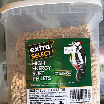 Insect Suet Pellets Tub - 3kg