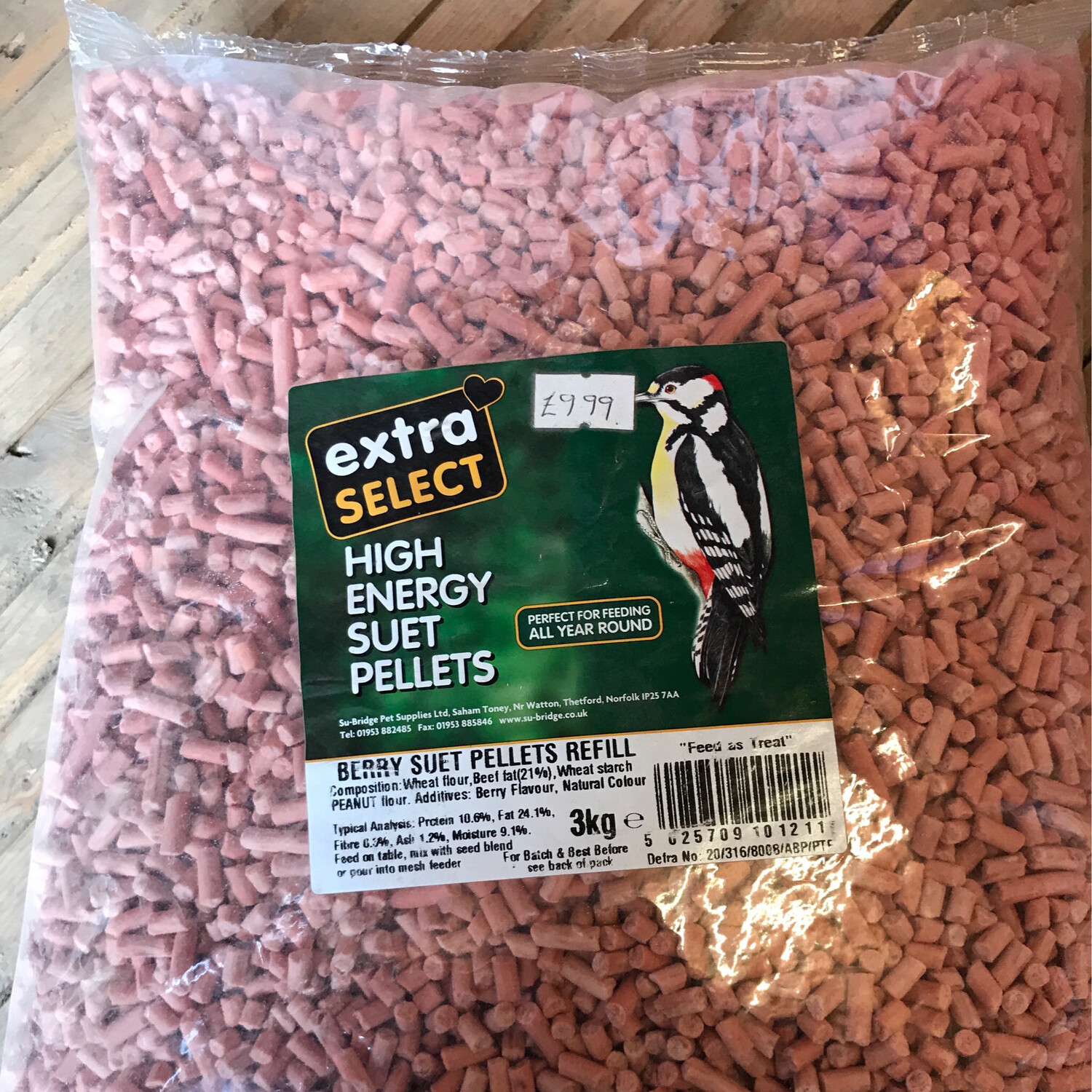 Berry Suet Pellets Refill -3 Kg