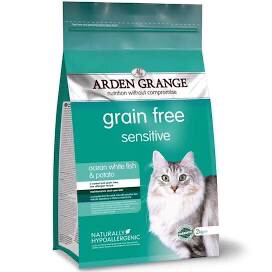 Arden Grange Grain Free Sensitive Cat Food - 4 Kg - Ocean White Fish &amp; Potatoe
