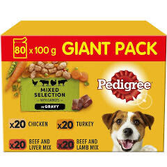 Pedigree 80 X 100g Pack Giant - Mixed Selection