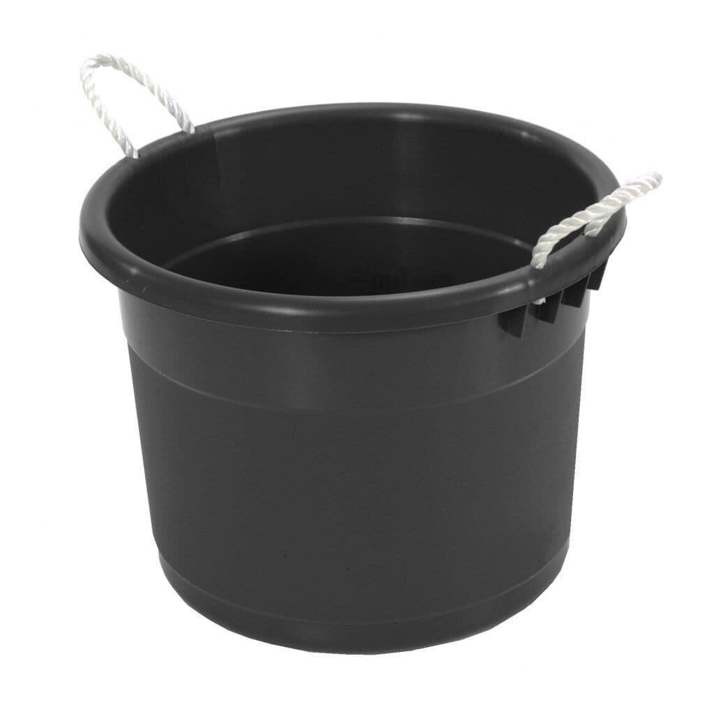 Rope Handle Water Bucket 75 L-black