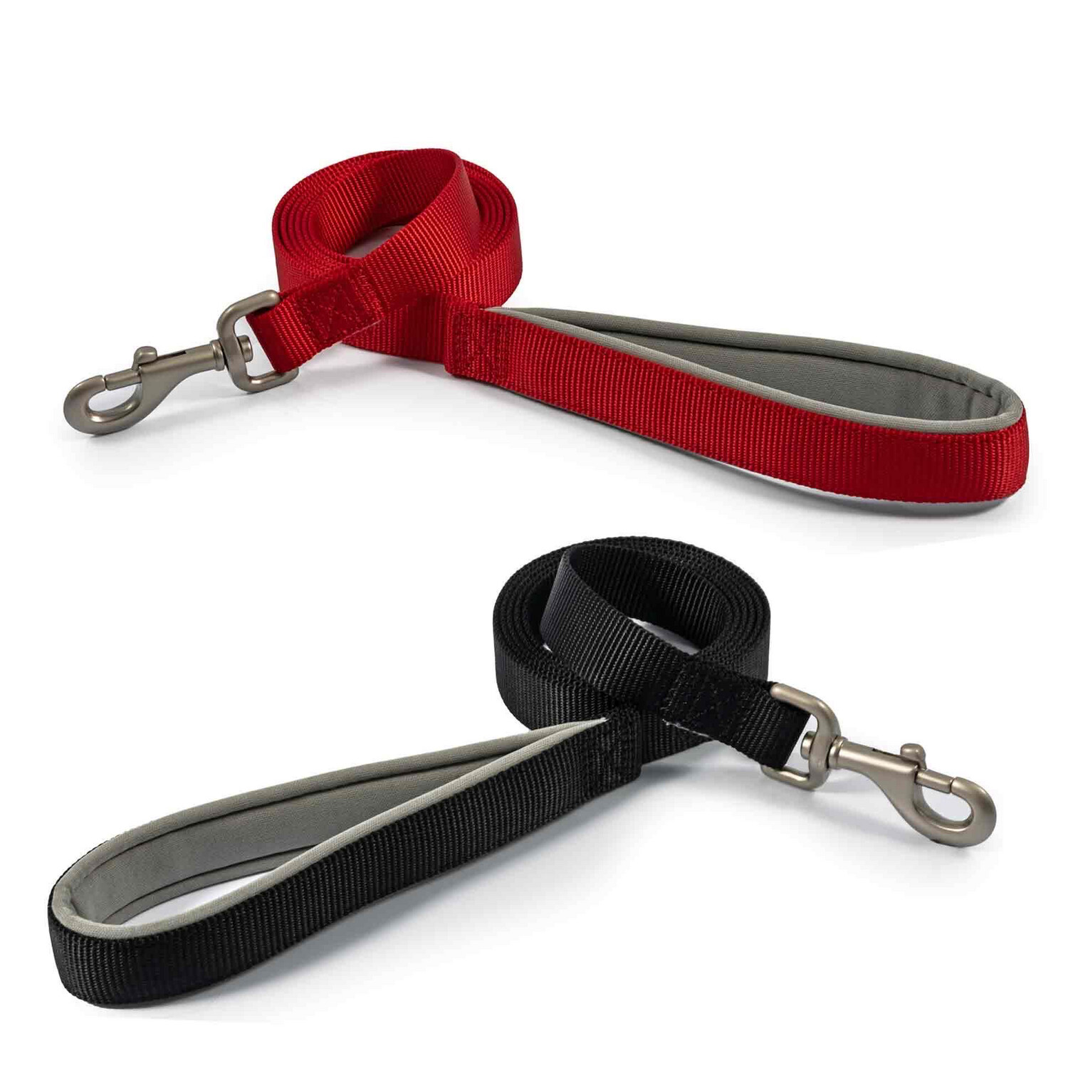 ANCOL VIVA PADDED SNAP LEAD. Raspberry, Blue, Black