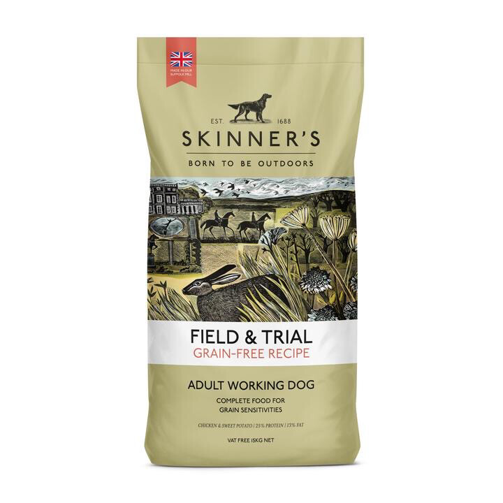 SKINNERS FIELD &amp; TRIAL GRAIN FREE CHICKEN&amp; SWEET POTATOE Discounted Short Date