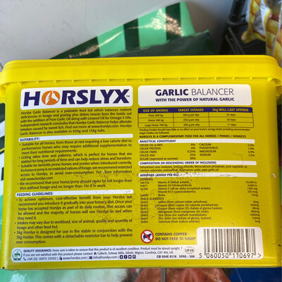 Horslyx Garlic 5 Kilo