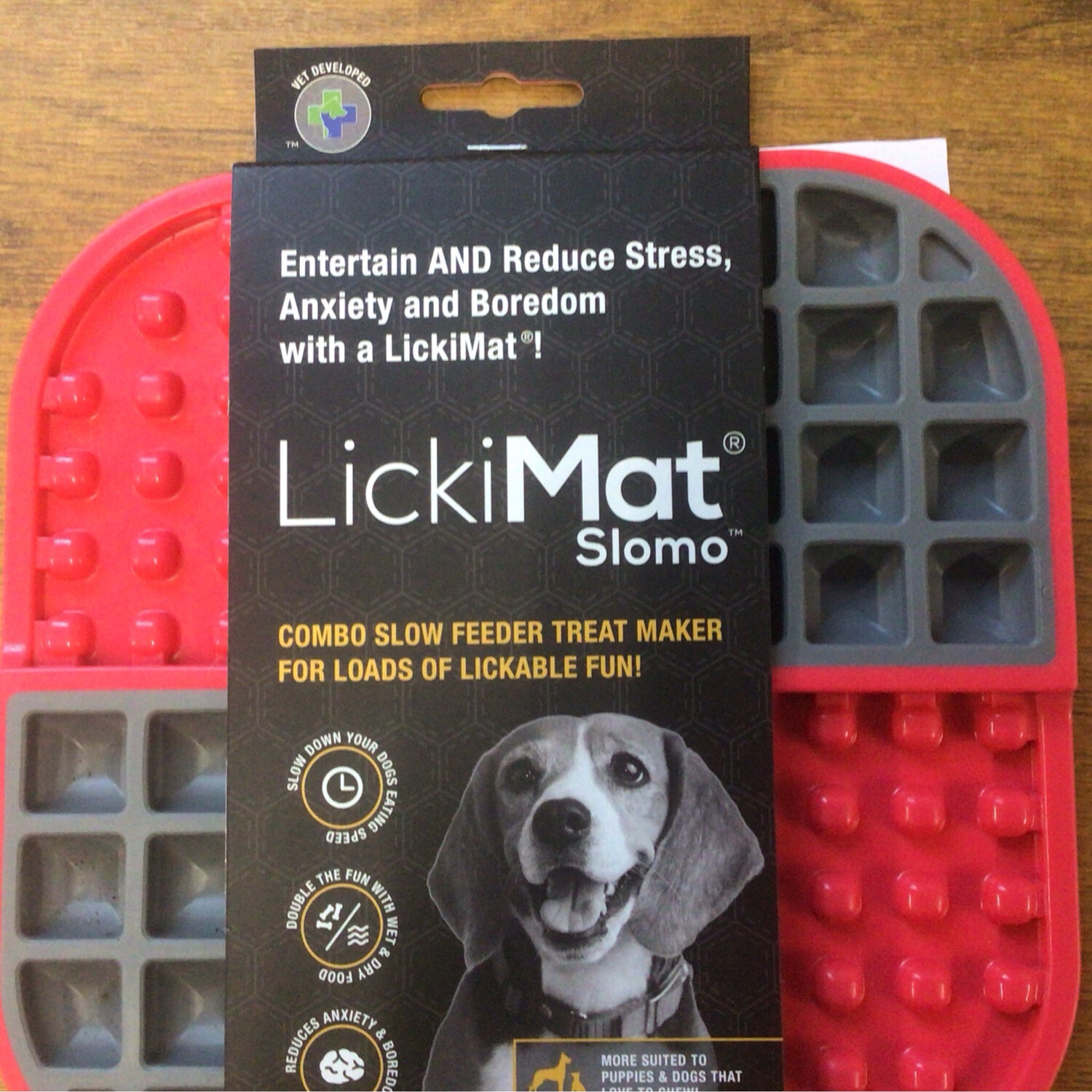 LICKIMAT SLOWMO 20cm RED