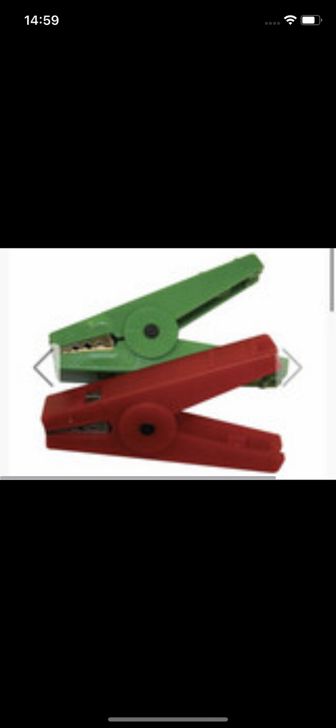 Agrifence Crocodile Clips Green