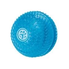GOR PETS FLEX SQUEAKY TREAT BALL BLUE 8cm