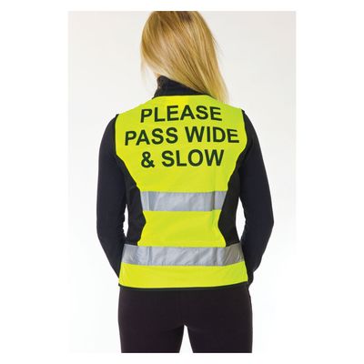 HI VIZ WAIST COAT YELLOW MEDIUM