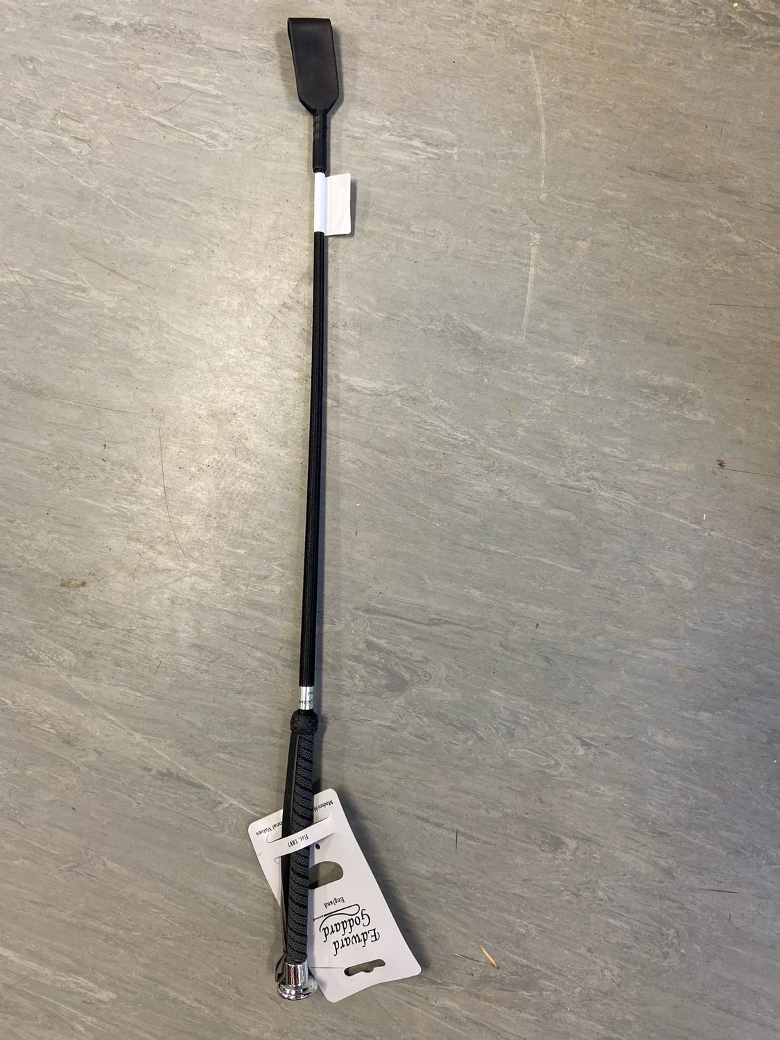 EDWARD GODDARD RIDING WHIP BLACK