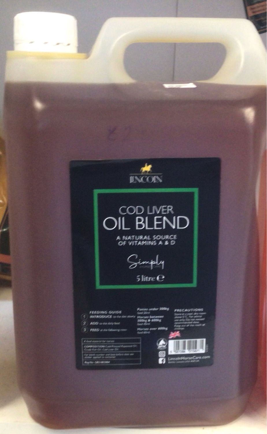 LINCOLN COD LIVER OIL BLEND 5Litre