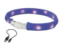 NOBBY STAR LITE LED COLLAR 55cm BLUE