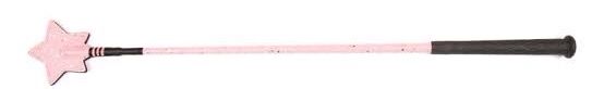 Hy Glitter Riding Crop Star Pink