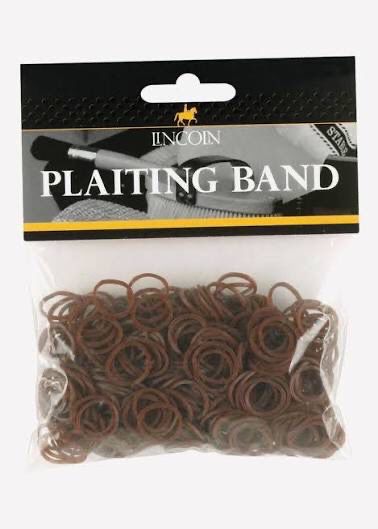 Lincoln Plaiting Bands BROWN