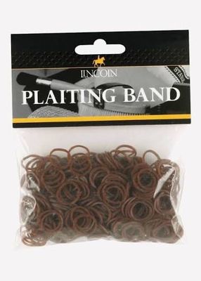 Lincoln Plaiting Bands BROWN