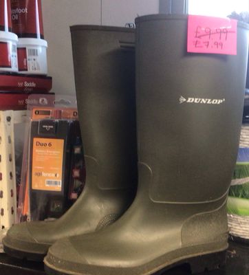ADULT DUNLOP WELLIES SIZE 12 OFFER WAS £9.99
