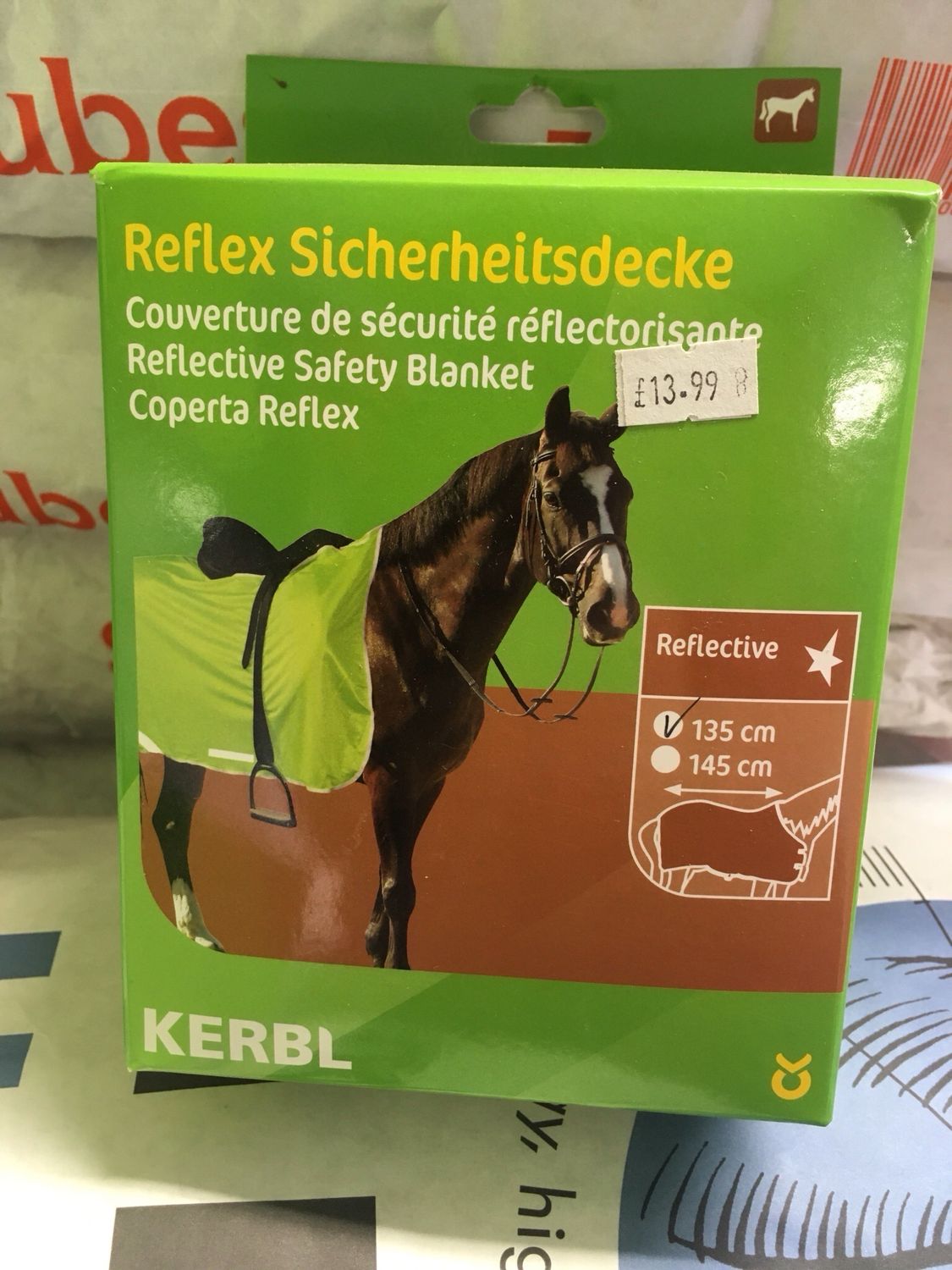 REFLECTIVE SAFTEY BLANKET 145cm OFFER £2.50 Off
