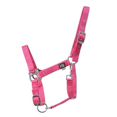 Hy Economy Headcollar Cerise Cob