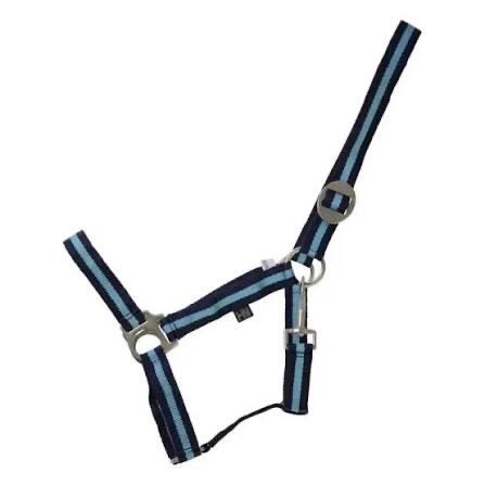 Hy Duo Headcollar Navy &amp; Light Blue Full