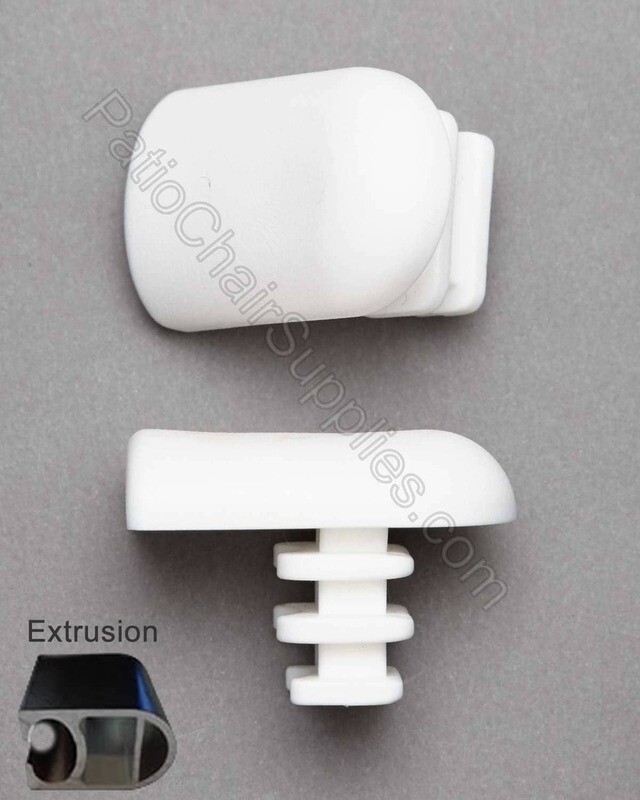 Patio Furniture Chair Leg Inserts For Metal Legs Everbilt 1-1/2 White Plastic  Insert Patio