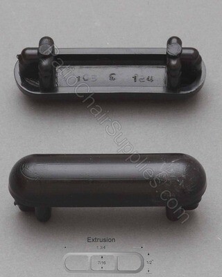 30-606B | 1/2&quot; x 1 3/4&quot; Racetrack Domed Insert Glide