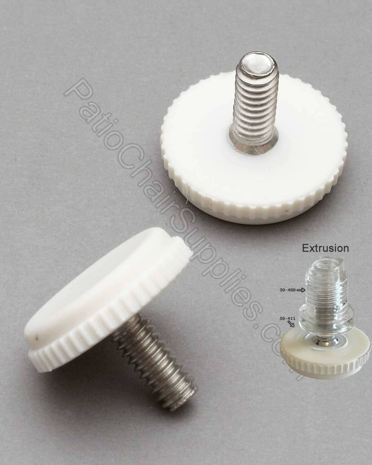 30-411 | 1/4&quot; - 20 Thread with 5/8” stainless steel stud adjustable glide