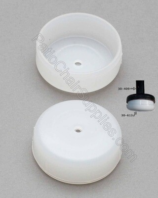 30-613 | 1 1/4” Round Plastic Insert Glide