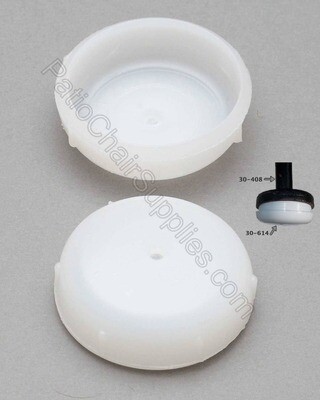 30-614 | 1 1/2” Round Plastic Insert Glide