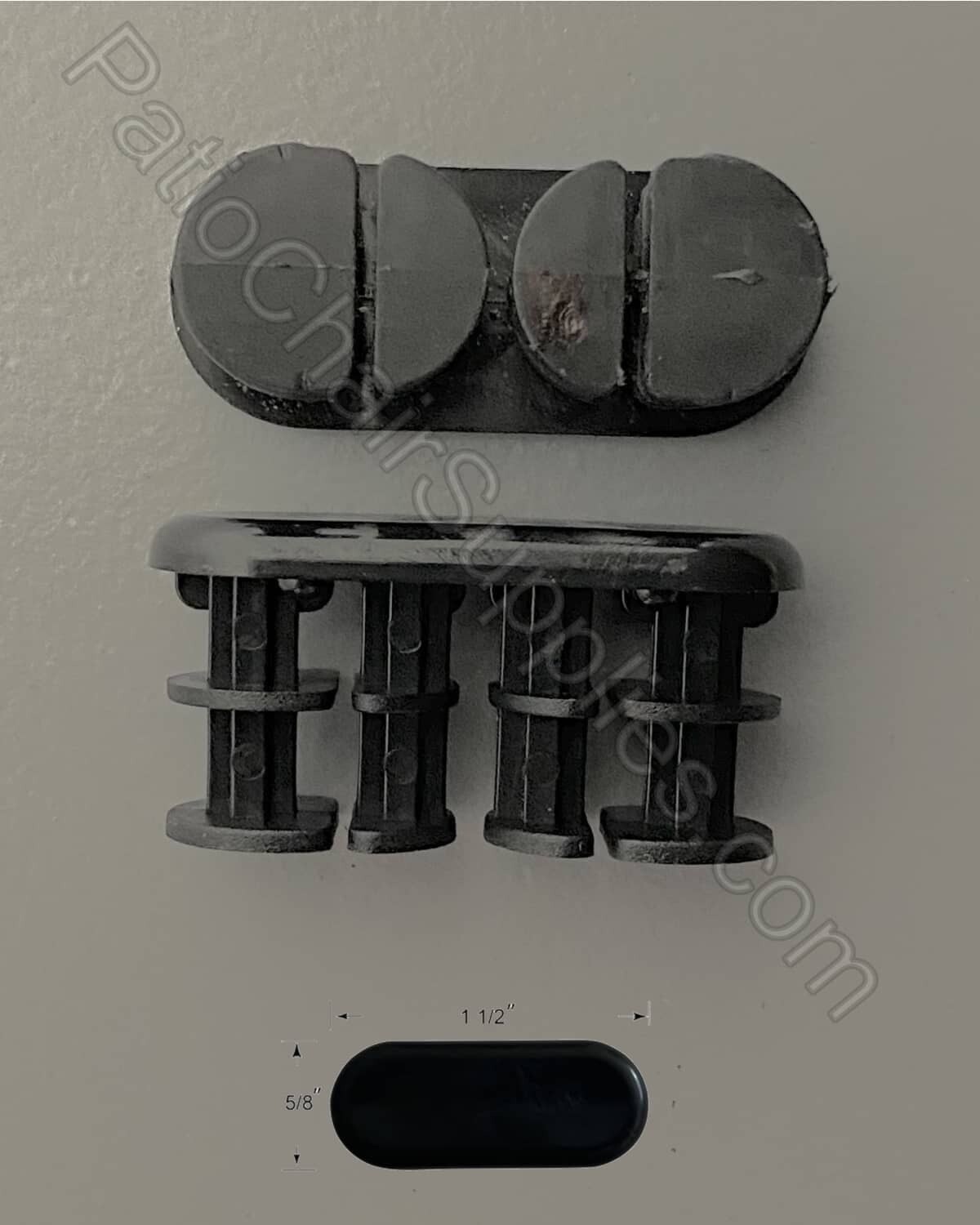 30-643B | 1 ½” x 5/8” Racetrack leg insert