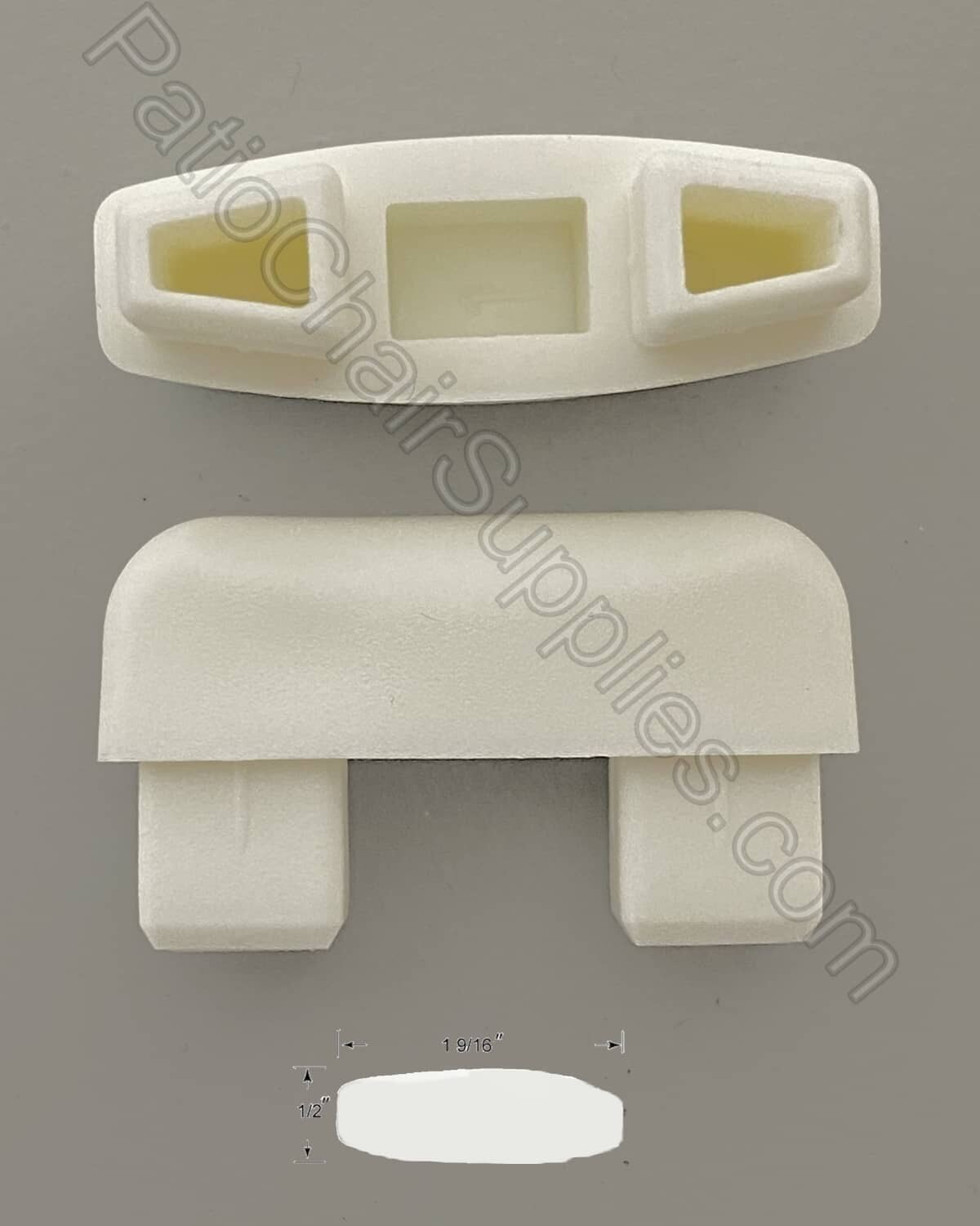 30-644 | 1 9/16” x ½” Rectangular leg insert